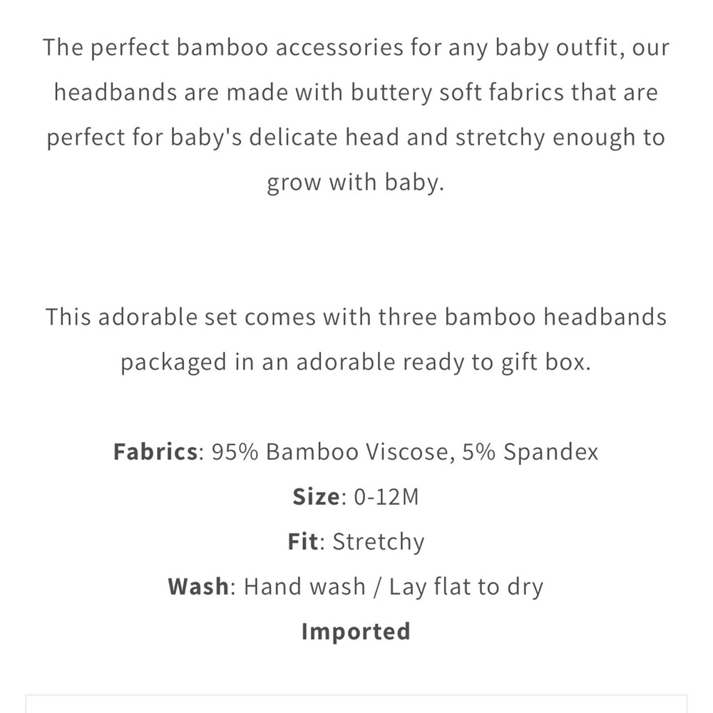 3 Piece Emerson & Friends Bamboo Headbands | NEW | - Picture 4 of 4